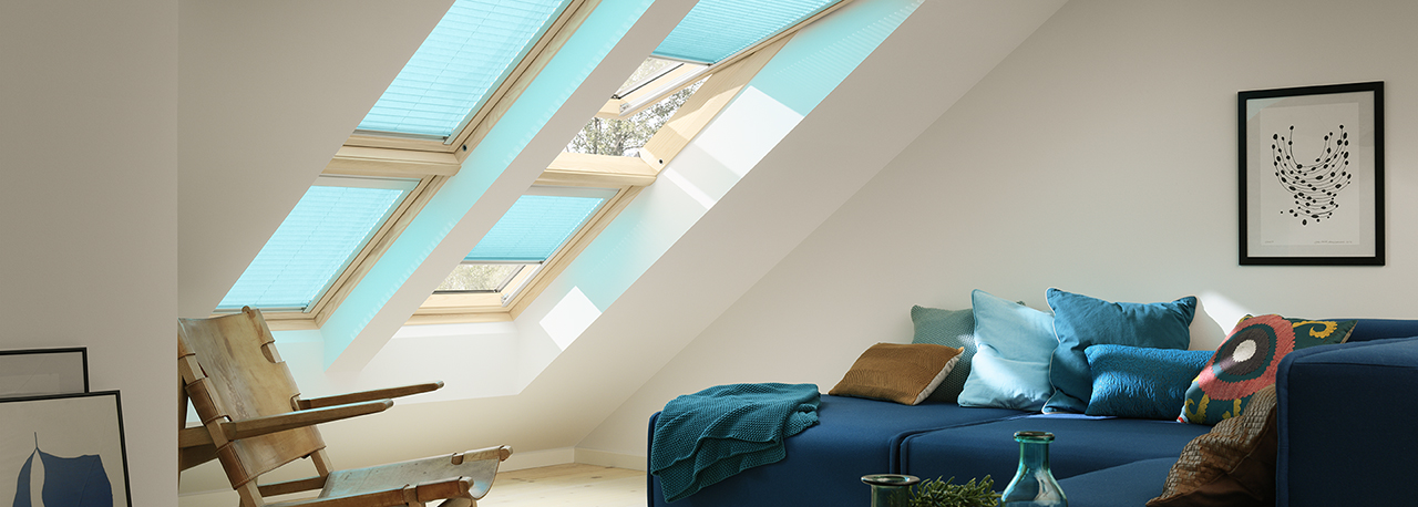 VELUX pleated blinds
